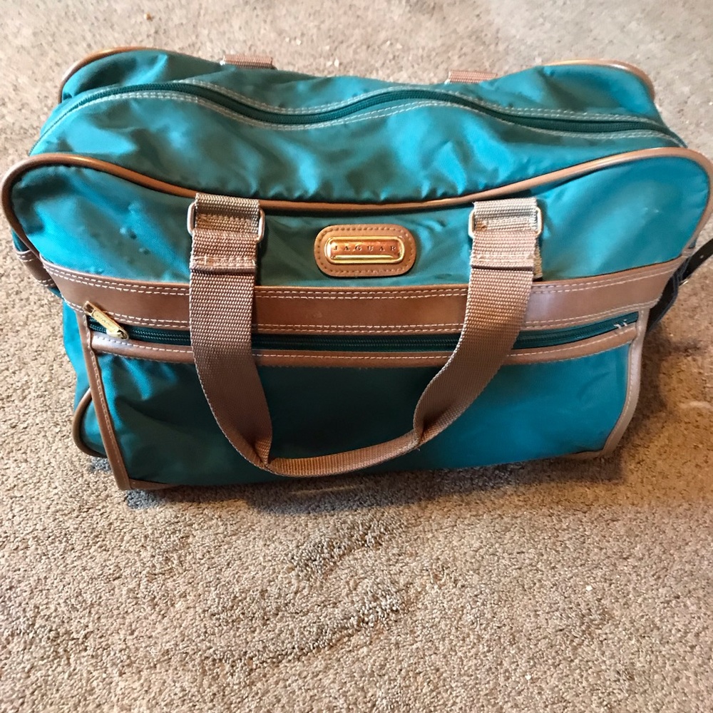 Vintage Jaguar Weekender Duffel Bag